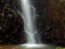 Waterfall near popular hiking trail in Monteverde.