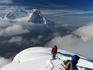 Climbers ascending Nevado Pisco, Cordillera Blanca region.