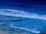 Playing in paradise, the Gaviota Azul beach at Cancun - Quintana Roo, Yucatan