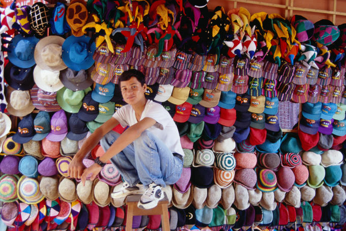 Not so traditional handicrafts from Thamel.