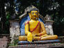 The red and yellow Buddha, Swayambhunath temple.