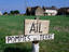 Sign advertising garlic ( ail ) and potatoes - Normandy
