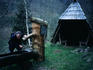 Shelter and fresh water on a Black Forest hiking trail