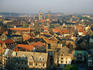 The roof-tops of Erfurt, with Dom St Marien, or St Mary's Cathedral, in the centre mid-ground.