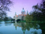 Hanover's City Hall or Neues Rathaus, built between 1901 and 1913 and overlooking the Masch Pond
