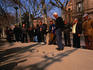 Men playing Boules in a square - Barcelona, Catalonia