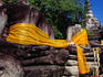 Headless Buddhas in Wat Phra Si Sanphet in the Ayuthaya Historical Park, built in the 14th century the compound once contained a 16 metre high standing Buddha covered with 250kg of gold, the Burmese arrived and he was no longer covered in gold