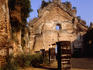 The ruined church of Dingras, built in 1776, seen from the inside- Ilocos Norte