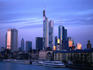 Dawn sunlight hits the city - Frankfurt, Hesse
