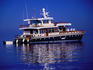 Tourist safari dive boat moored.