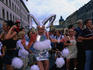 Transvestite in the Munchen Union move on the 6th of May, 1999.