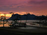 Sunset over Telok Assam with Santubong in the background, Bako National Park