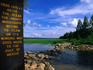 In the Itasca State Park you can walk across the official headwaters of the Mississippi River