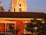 Dome of Cartagena de Indias' Cathedral and colonial architecture.