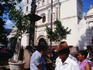 People walking in front of the Cathedral, built between 1765 and 1782
