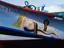 Art work on side of fishing boat on Senggigi Beach.