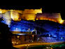 Fort Saint-Nicolas, lit up at night.