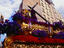Float in the Easter procession at Placa de Sant Augusti - Barcelona, Cataluna
