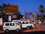 Taxi stand in Calangute, Goa.