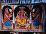 Market stall display in Anjuna, Goa.