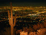Night view of the lights of Phoenix from the South Mountain Preserve