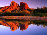 Cathedral Rock reflections at Red Rock Crossing