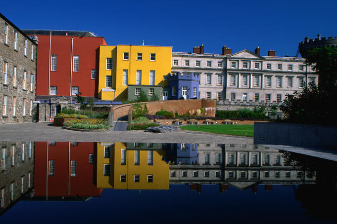 Dublin Castle near Temple Bar, the castle was built on the orders of King John in 1204