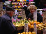 Fresh fruit, vegetables and flowers in the Moore Street market, Dublin