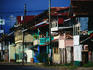 The main street of Bocas del Toro on Isla Colon
