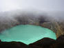 Keli Mutu's coloured 'milky turquoise crater' lake.