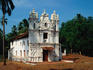 Traditional Portuguese church on the way to Fort Aguada.