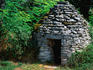 An historic stone cabane, used as shelters by shepherds in the Dordogne