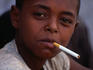 Young boy with cigarette at Le Marche Central (Central Maket), Dijbouti