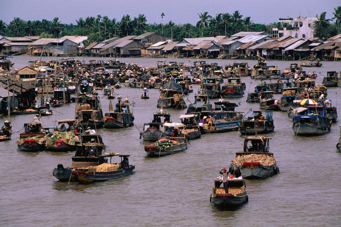 Mekong+delta+floating+markets
