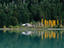 An alpine house on the shores of Laguna Frias, in the peaceful lakes district of Patagonia- Argentina