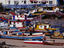 Boats moored at Casco Viejo, the old Colonial quarter.