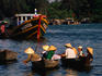 Boat traffic in Hoi An.