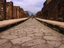 Looking along Vicolo di Mercurio in Pompeii which houses Casa dei Vettii, a collection of well-preserved paintings and statues. The town of Pompeii was covered in volcanic ash in 79AD when Vesuvio erupted.