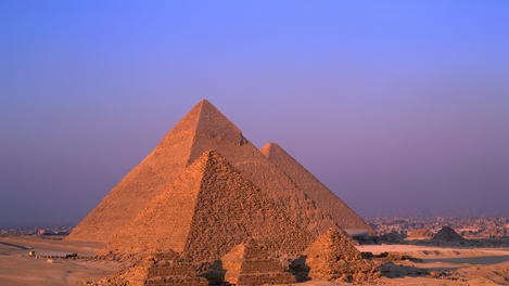 Mycerinus, Chephren and Cheops at Giza