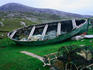 A disused fishing boat with lobster traps on Lewis Island ( Butt of Lewis ), Scotland