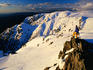 Western slopes of Main Range in Winter, sunset, Kosciuszko National Park