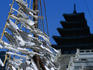 Prayers tied onto rope at National Folk Museum, during Lunar New Year.