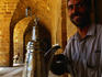 A drinks vendor inside the Grand Mosque