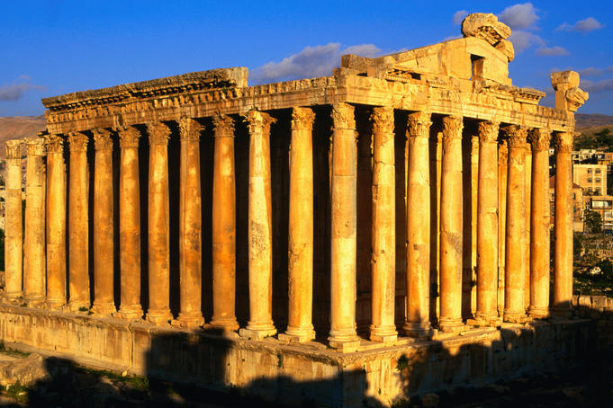 Exterior of Temple of Bacchus.