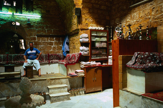 Inside one of Tripoli's Hamman's, or bath house