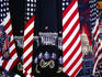 Patriotic ties at souvenir stall near White House.