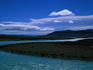 View of the Santa Cruz river flood plain, just outside El Calafate.
