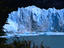 Icebergs carving a path from the face of the Moreno Glacier into the Canal below, Los Glaciares National Park.
