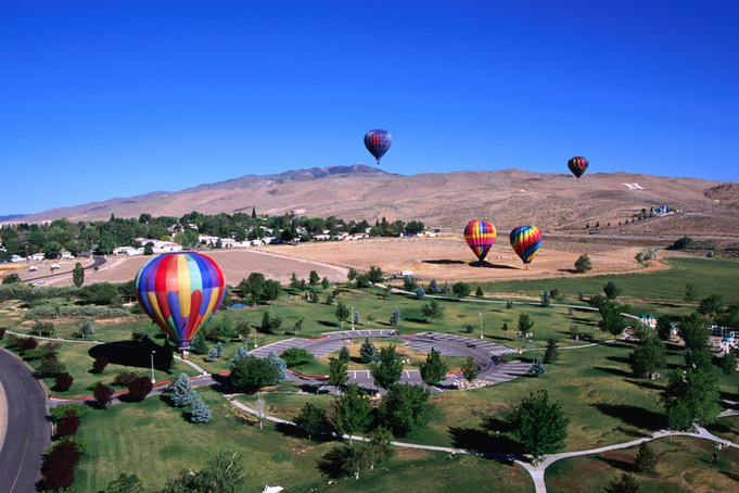 Ballooning is one of the more popular ways to view the landscape around Reno.