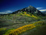 Aerial of Mt Crested Butte in the Rocky Mountains.